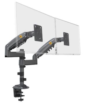 NBMounts H180 Twin Arm Gas Desktop Monitor Mount (upgraded version)