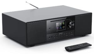 Majority QUADRIGA 2.1 Mini HiFi 120W with 6” Subwoofer, CD Player, Internet Radio, Bluetooth, USB & Optical Input