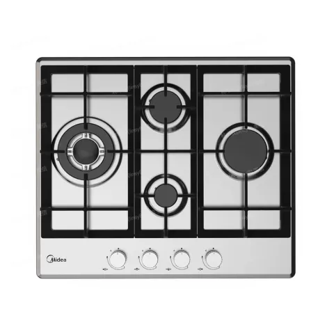 MIDEA MG60SM097AH1B Gas Hob, Inox , 5 YEARS WARRANTY