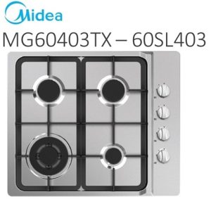 Midea MG60403TX-CYP  Gas Hobs,inox,5 YEARS WARRANTY