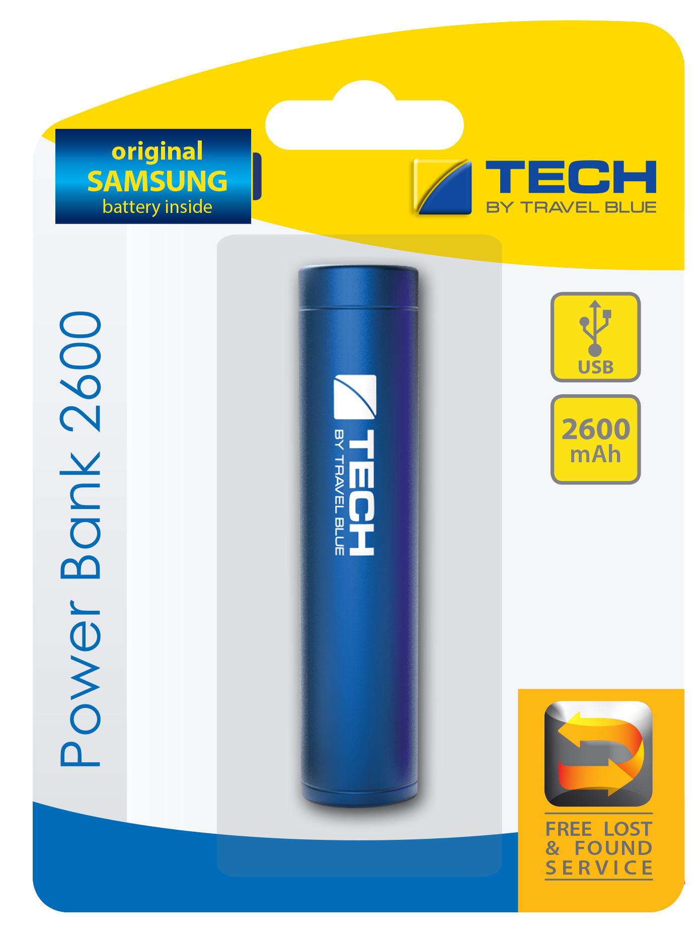 TRAVEL BLUE POWER BANK