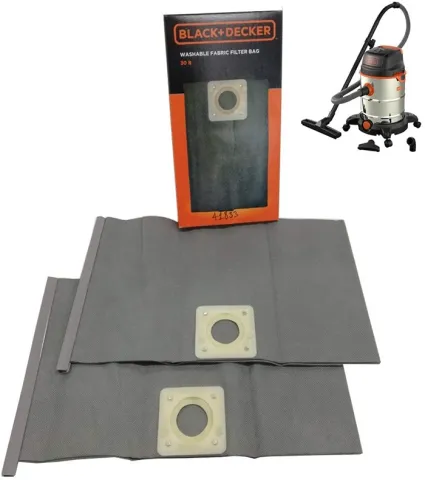 BLACK & DECKER VACUUM DUST BAG WASHABLE 30L