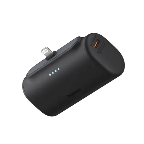 BASEUS LIGHTNING PLUG-IN POWER BANK 5000MAH - BLACK
