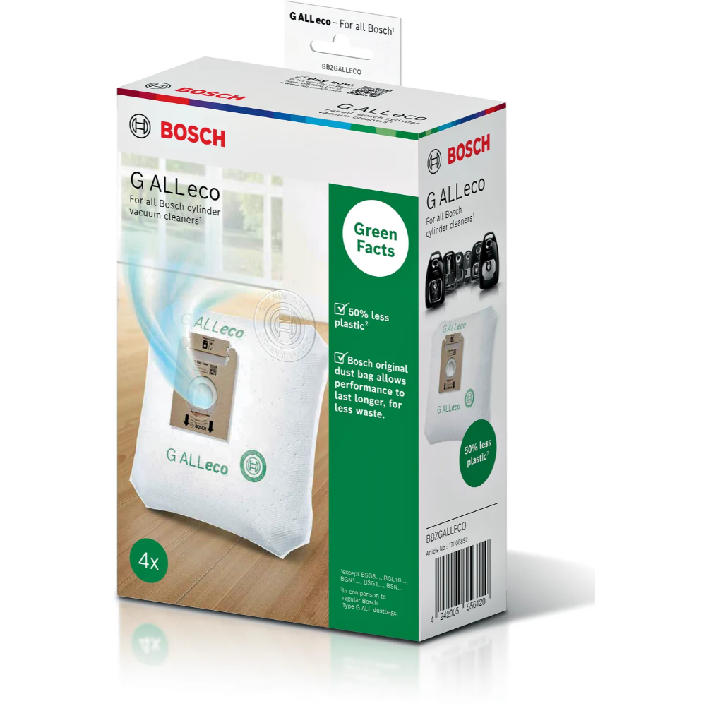 BOSCH VACUUM CLEANER DUST BAG - TYPE G ALL ECO