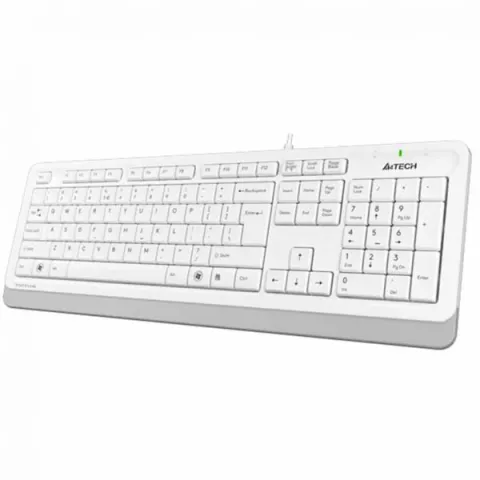 FK10 FSTYLER SLEEK MULTIMEDIA KEYBOARD USB WHITE A4 TECH