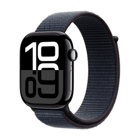 Watch Apple Watch Series 10 GPS 46mm Jet Black Aluminium Case with Black Sport Band S/L - Black