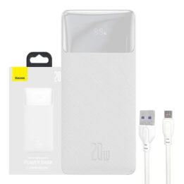 Baseus Powerbank 20W 20000mAh Bipow White