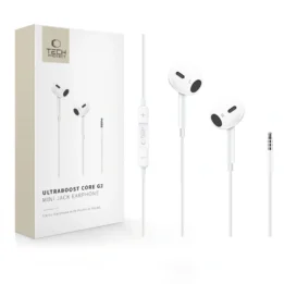 Tech-Protect Ultraboost 3.5mm Jack Earphone White