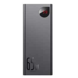 Power Bank Baseus Adaman Metal Digital Display 65W 20000mAh Black