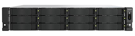 QNAP NAS 12-Bay Rackmount AMD Ryzen Six-Core , 16GB RAM, Redundant PSU, PCIe & Dual 10GbE Ports TS-h1277AXU-RP-R5