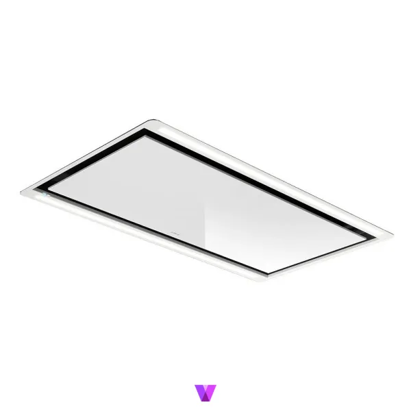 Elica HiLight H30 Ceiling Hood - 100cm, Glass White