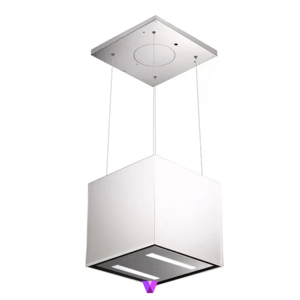 Faber Lybra Plus Island Hood - 41cm, Glass White