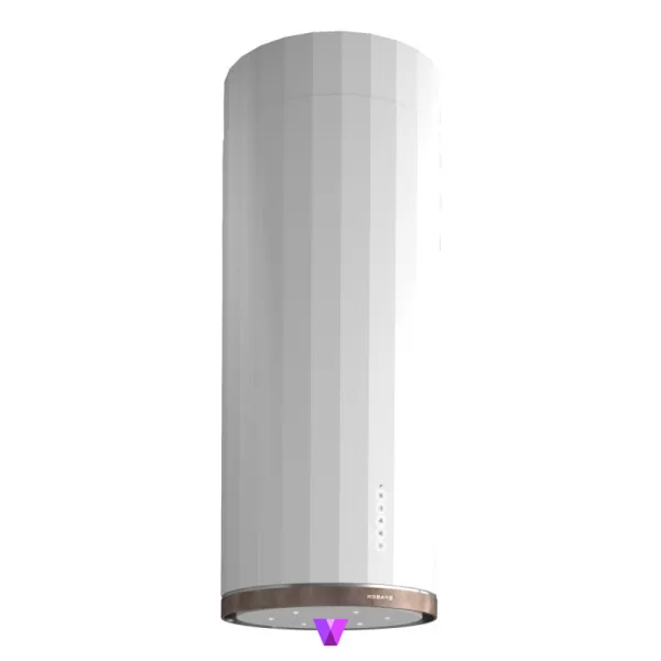 Faber Corinthia Island Hood - 37cm, Matte White