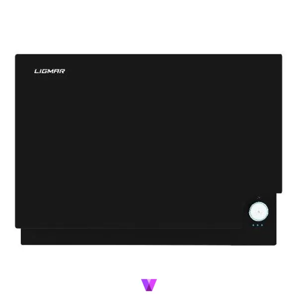 Ligmar Incline Hood - 60cm, Glass Black