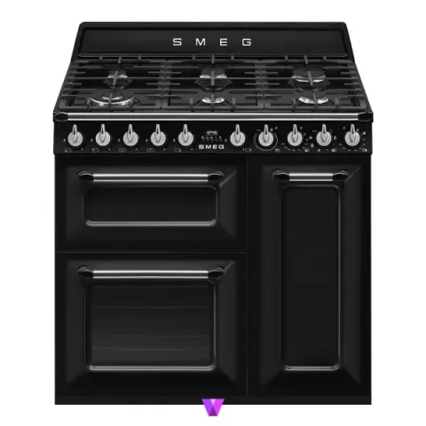 Smeg Gas Electric Cooker 90cm Victoria Series - Black