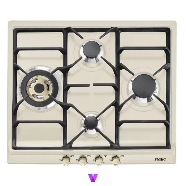 Smeg Gas Hob Cortina Series - 60cm, Cream