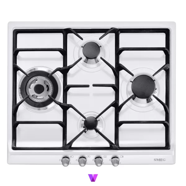 Smeg Gas Hob Cortina Series - 60cm, White