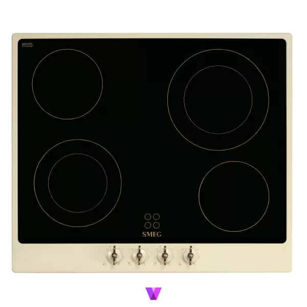 Smeg Ceramic Hob Coloniale Series - 60cm, Cream