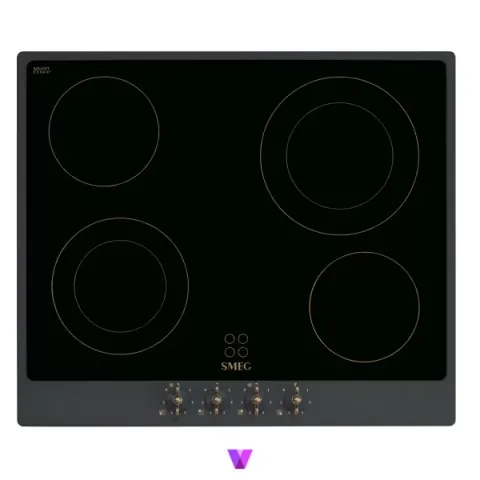 Smeg Ceramic Hob Coloniale Series - 60cm, Anthracite
