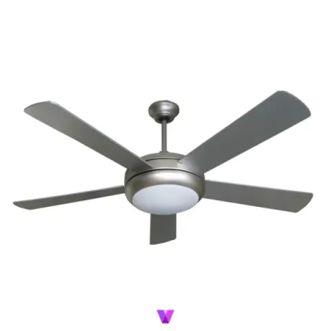 Elegant Alexander Ceiling Fan - Silver