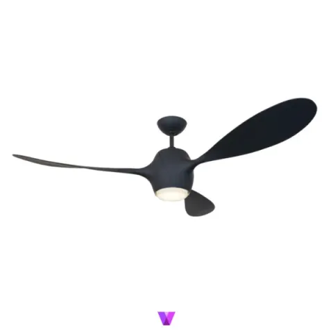Elegant Rapier Ceiling Fan - Matte Black