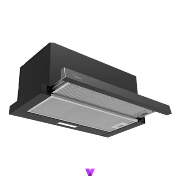 Midea Sliding Hood - 60cm, Black