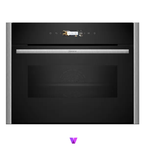 Neff C29MR21Y0 Compact Built In Oven with Microwave N70 Series   - Metallic Silver