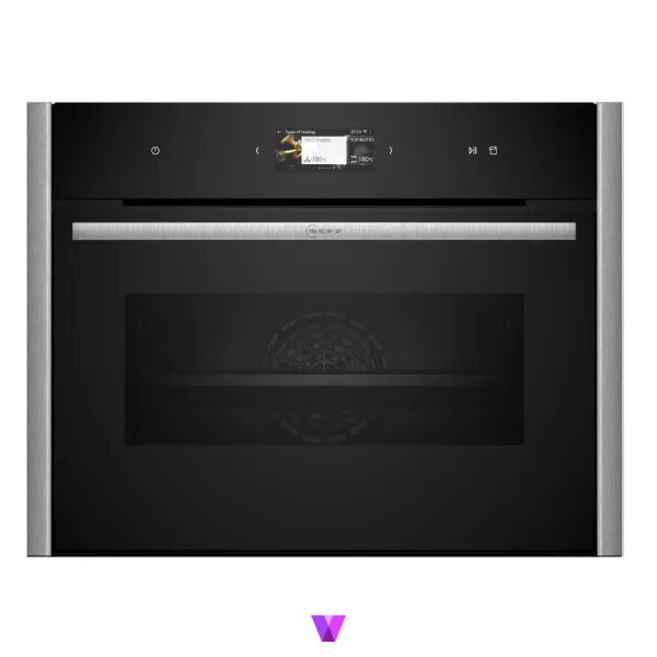 Neff C29FS3AY0 Compact Built In Steam Oven N90 Series - Metallic Silver