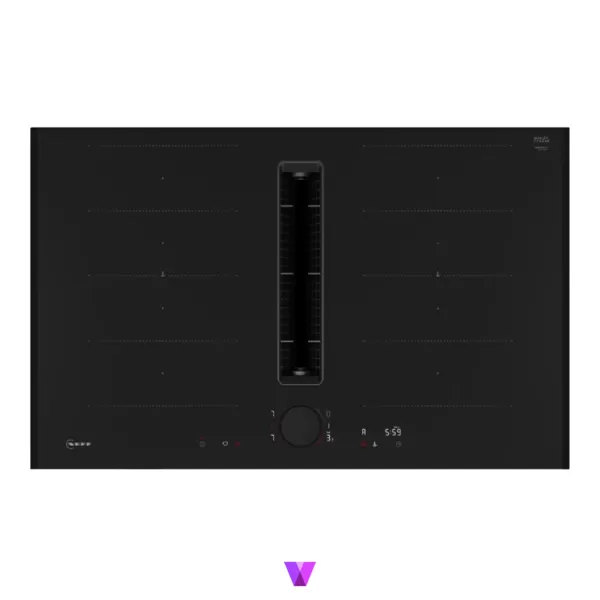 Neff V68YYX4C0 Induction Hob with Integrated Ventilation System - 80cm, Deep Black