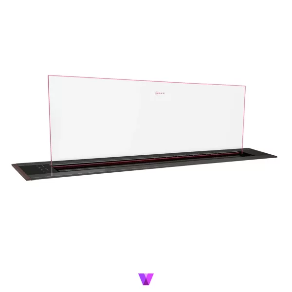 Neff I98WMM1Y7 Clear Glass DownDraft Hood - 90cm, Brushed Bronze