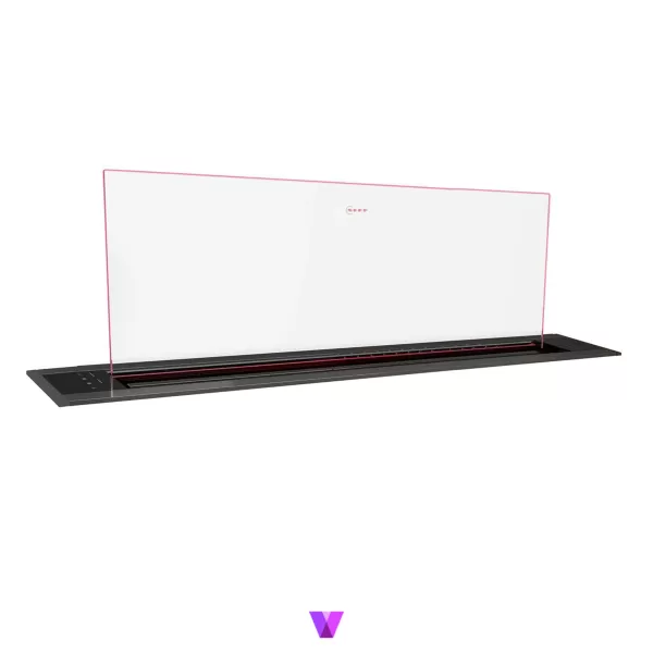 Neff I98WMM1Y7 Clear Glass DownDraft Hood - 90cm, Antrhacite Grey