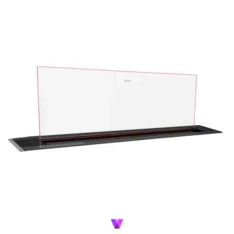 Neff I98WMM1Y7 Clear Glass DownDraft Hood - 90cm, Metallic Silver