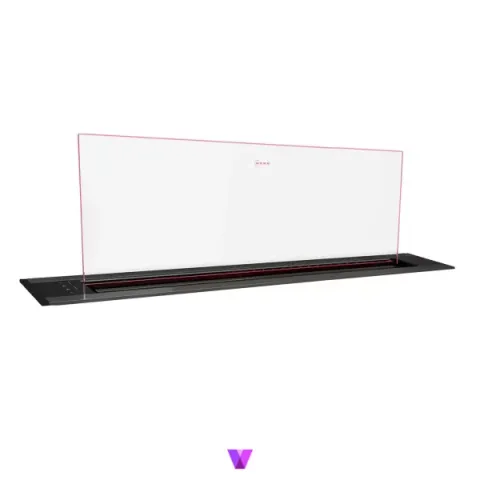 Neff I98WMM1Y7 Clear Glass DownDraft Hood - 90cm, Deep Black