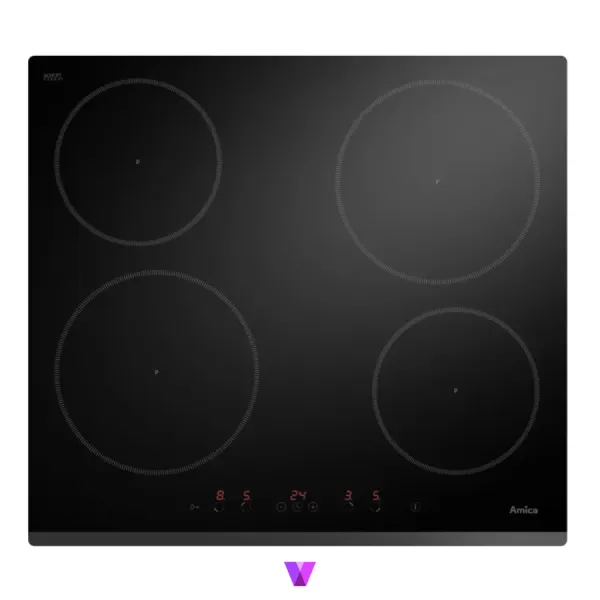Amica Induction Hob - 60cm, Black