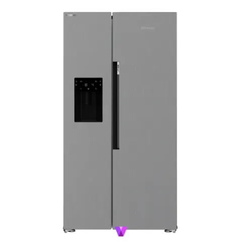 Blomberg Side by Side Refrigerator - Inox
