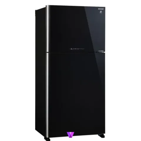 Sharp Refrigerator - Glass Black