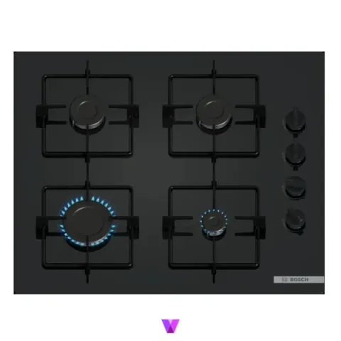 Bosch Gas Hob Series 2 - 60cm, Glass Black