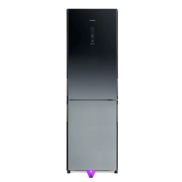 Hitachi Fridge Freezer Deluxe Glass Series - Gradation Gray