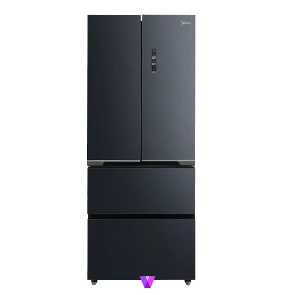 Midea French Door Refrigerator V-Tech Series - Glass Gray