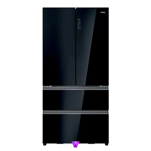 Haier 4-Door Refrigerator French Door Series 7 - Glass Black