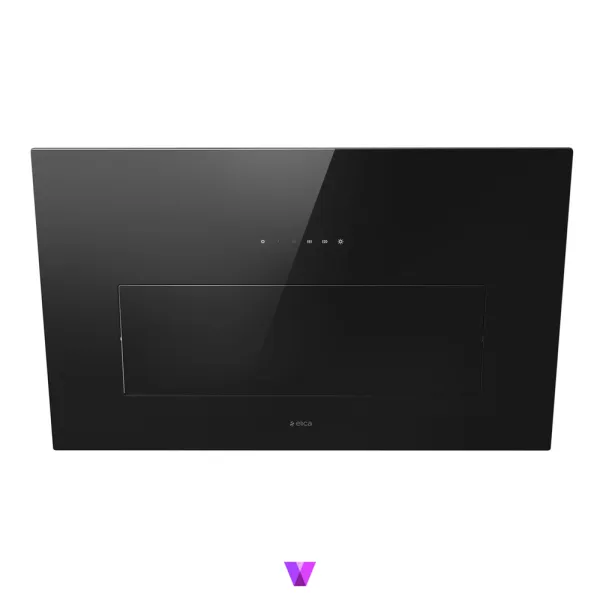 Elica Bloom Incline Hood - 85cm, Glass Black