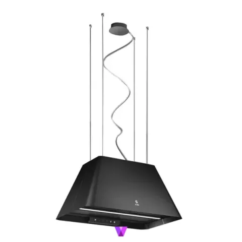Elica Ikona Light Island Hood - 60cm, Black
