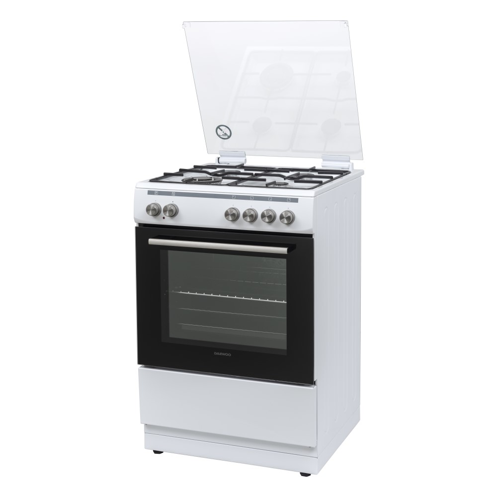 DAEWOO F66CGDTE19W Electric Cooker with Gas Hobs