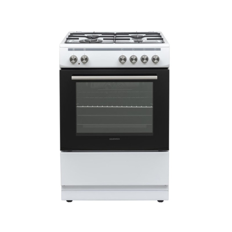 DAEWOO F66CGDTE19W Electric Cooker with Gas Hobs