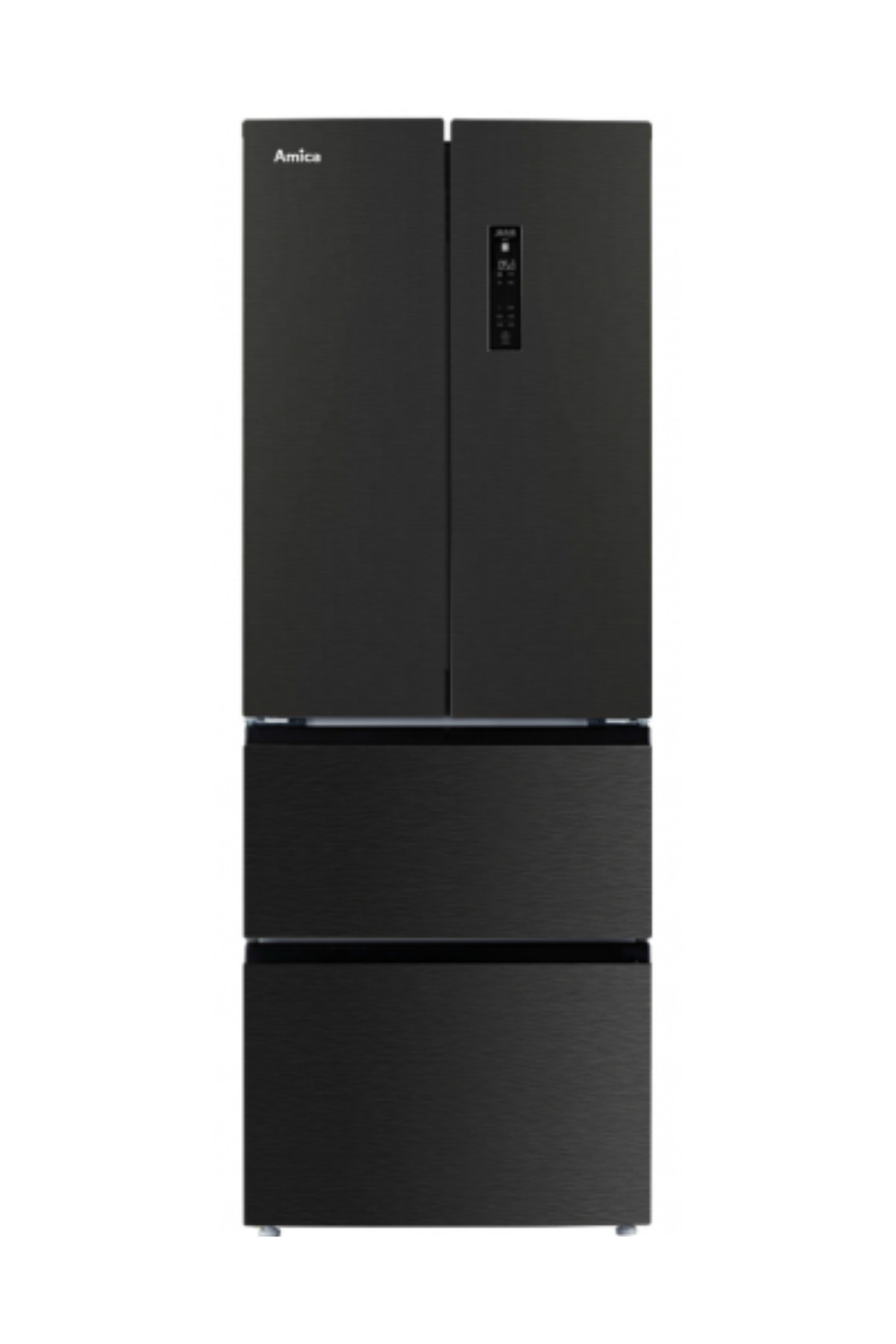Amica fridge-freezer multi-door FY3269.6DFBX – black silver