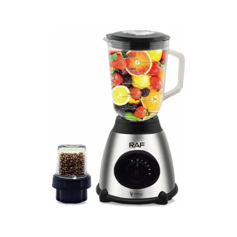 Raf Blender for Smoothies 1.5lt 1000W Silver R-367