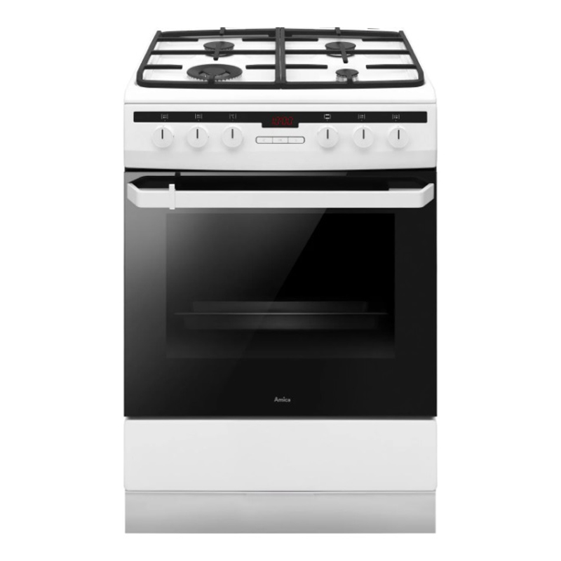 Gas cooker with Electric oven Amica, 618GE3.39HZPTADPNA