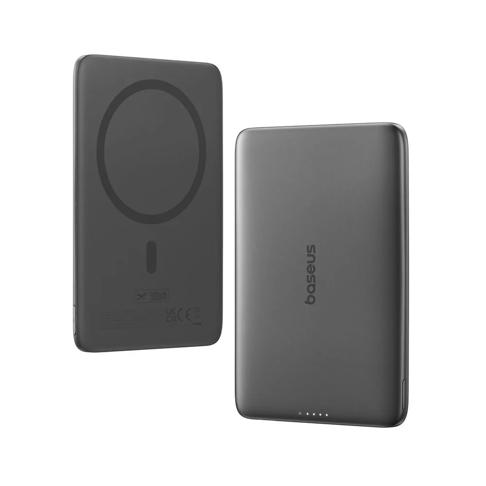 Baseus Powerbank Wireless 20W 5000mAh Magnetic PicoGo AM41 Ultra Black