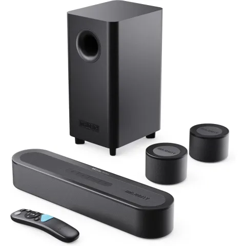 Majority Soundbar BOWFELL HALO ATMOS 5.1 300W Wireless Sub & 2 Wireless Speakers