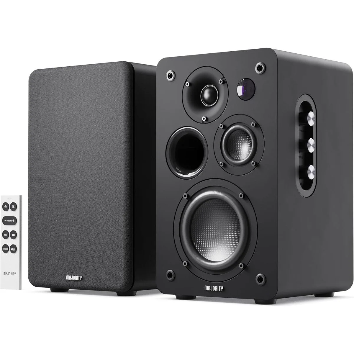 Majority Speakers Active D100X 100W 5'' 3-Way BT/USB/HDMI/DSP/Phono Black (pair)